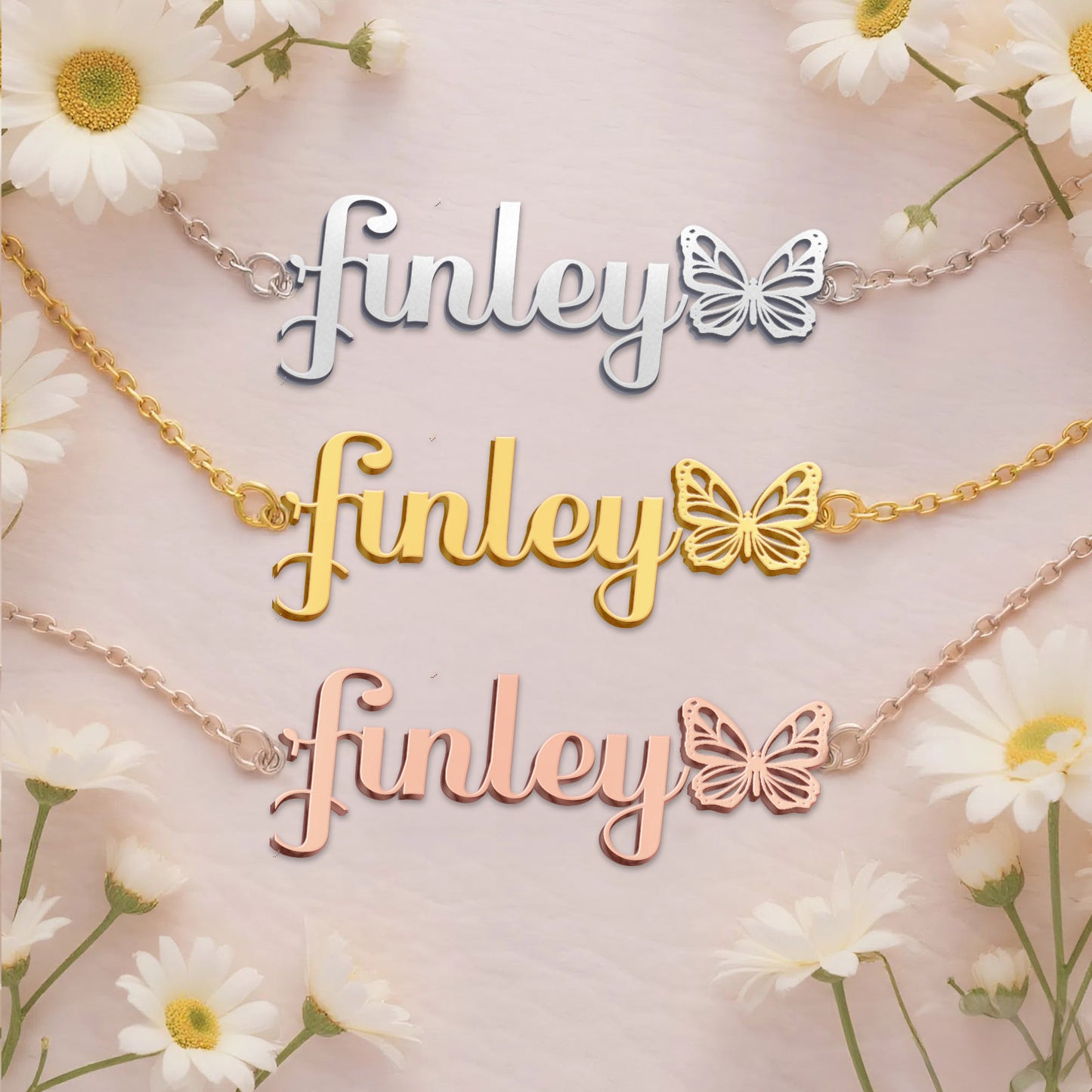 FINLEY  TTX22 Personalized Name Necklace – Perfect Gift