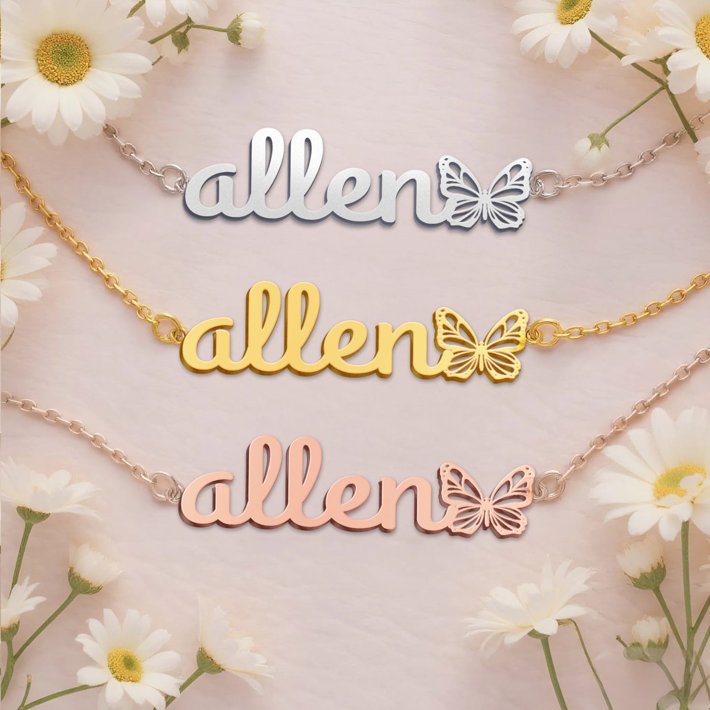 ALLEN  TTL01 Personalized Name Necklace – Perfect Gift