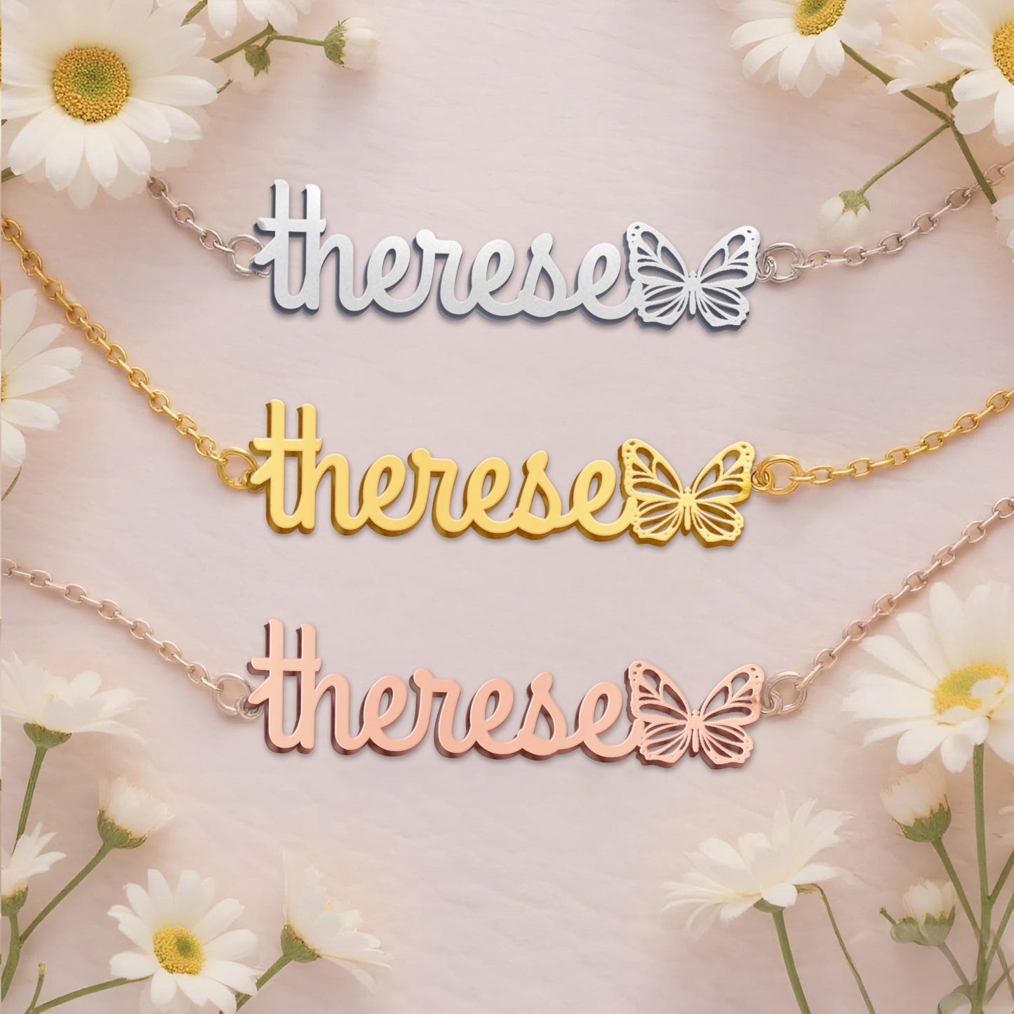 THERESE  TTL01 Personalized Name Necklace – Perfect Gift