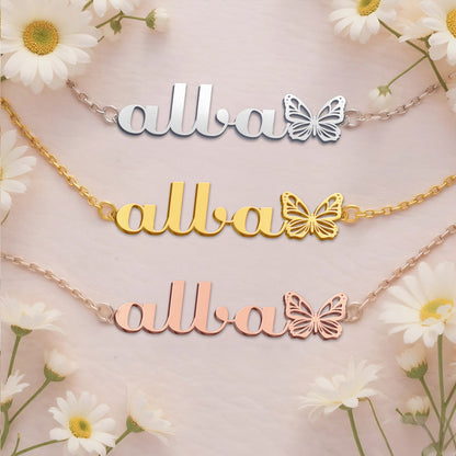 ALBA  TTX22 Personalized Name Necklace – Perfect Gift