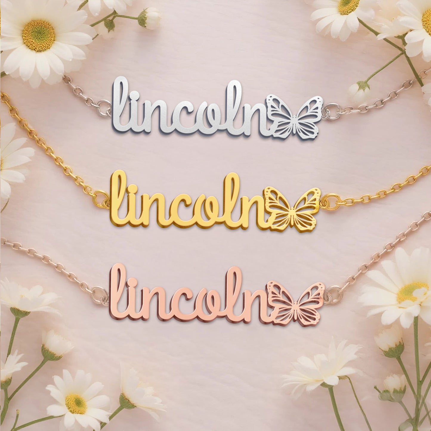 LINCOLN  TTL01 Personalized Name Necklace – Perfect Gift