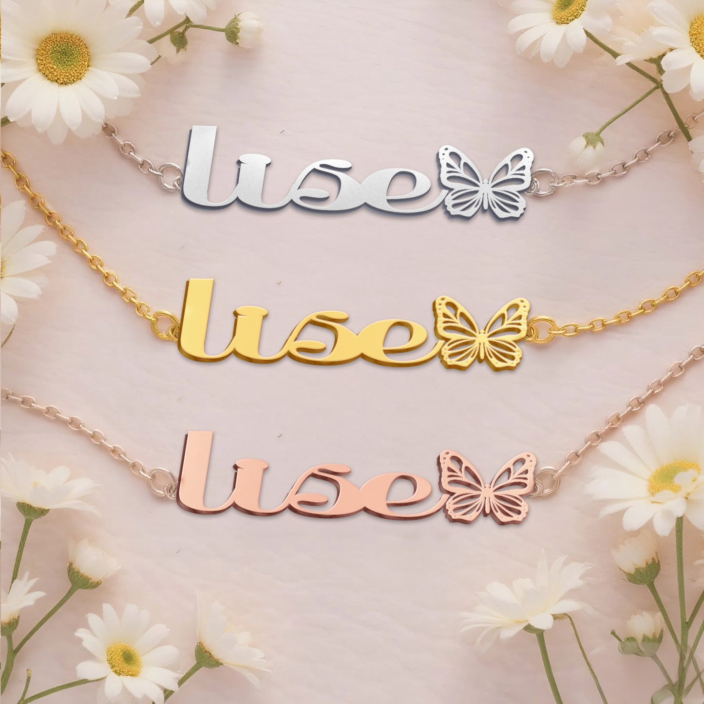 LISE  TTX22 Personalized Name Necklace – Perfect Gift