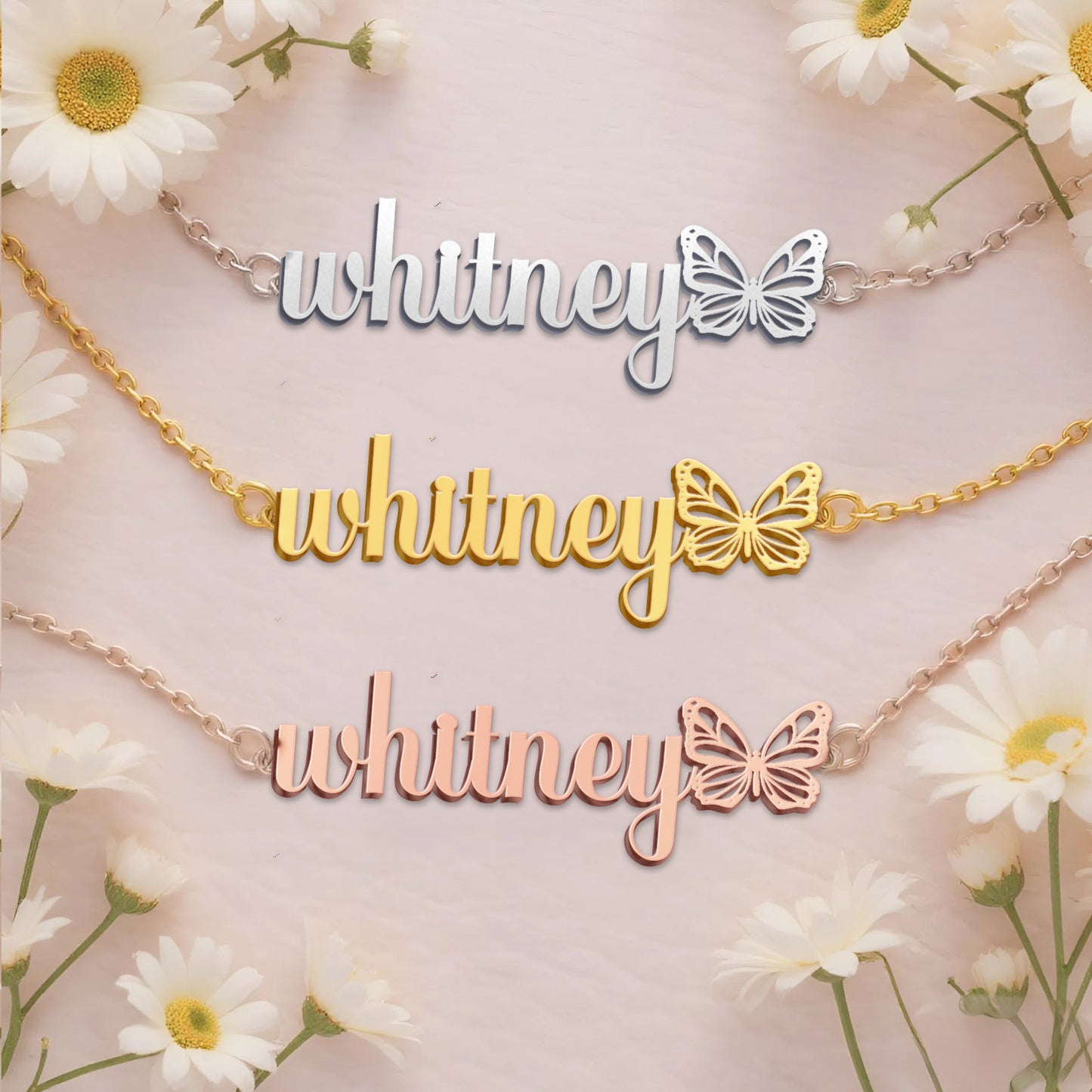 WHITNEY  TTX22 Personalized Name Necklace – Perfect Gift