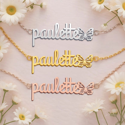 PAULETTE  TTL01 Personalized Name Necklace – Perfect Gift
