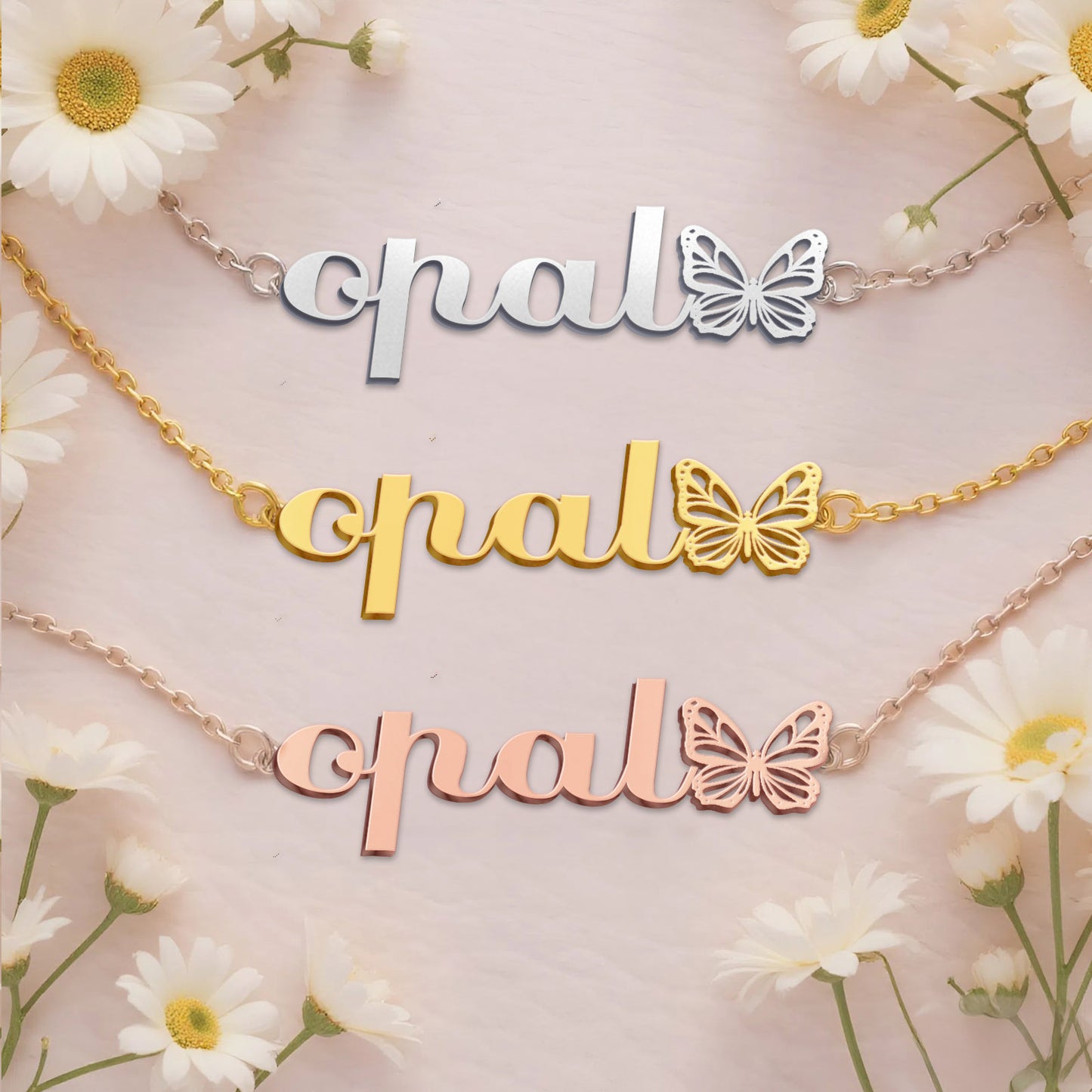 OPAL  TTX22 Personalized Name Necklace – Perfect Gift
