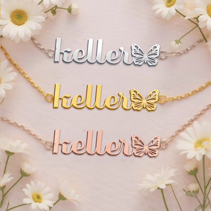 KELLER  TTX22 Personalized Name Necklace – Perfect Gift