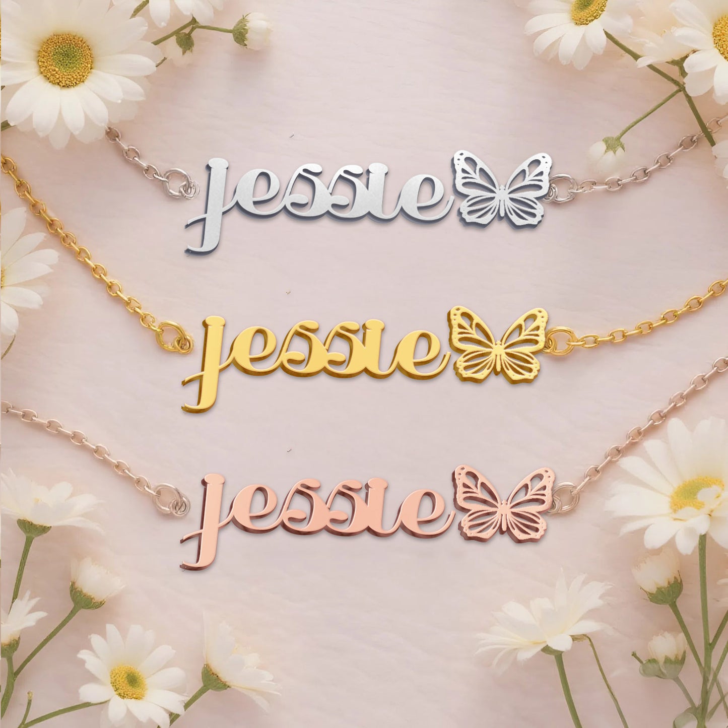 JESSIE  TTX22 Personalized Name Necklace – Perfect Gift