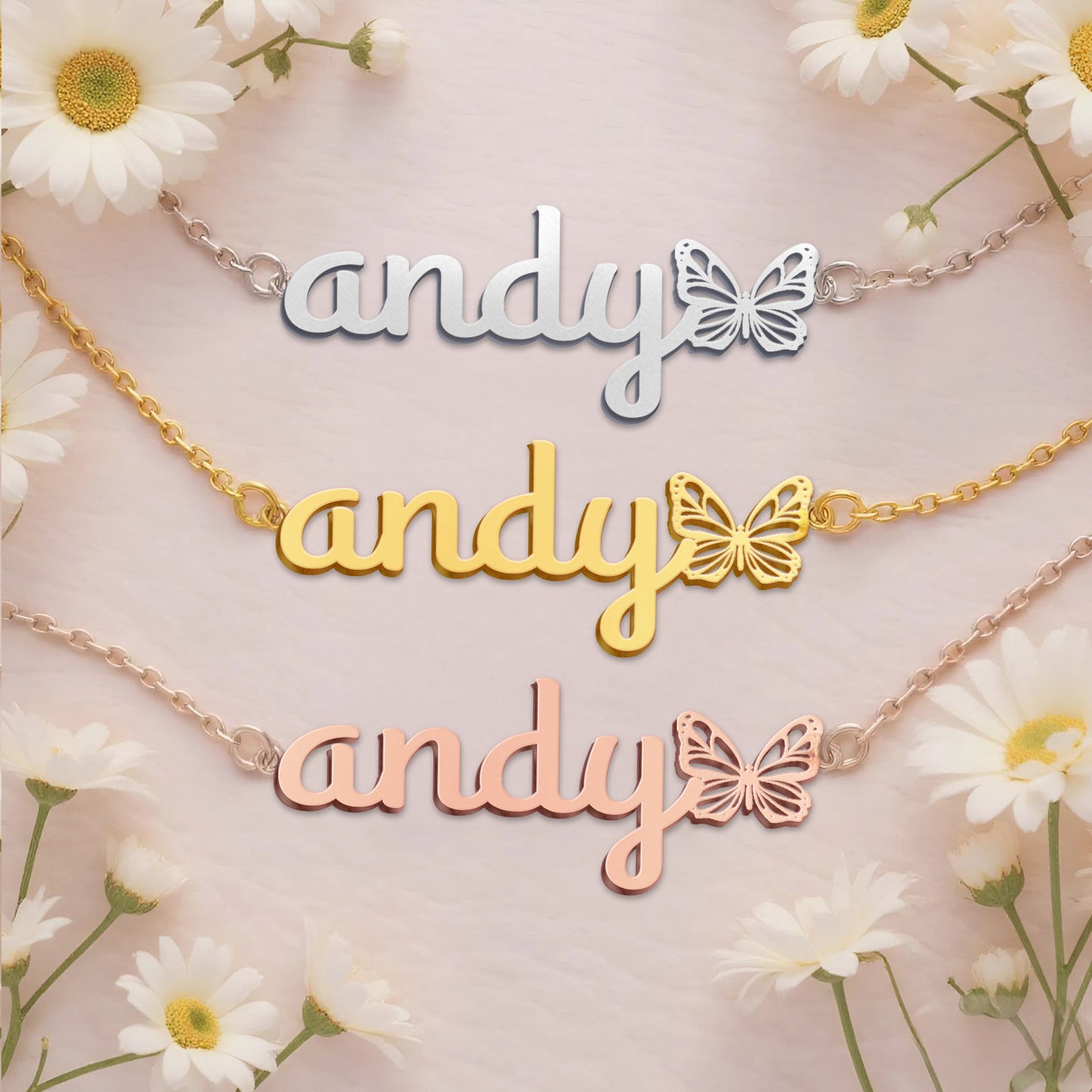 ANDY  TTL01 Personalized Name Necklace – Perfect Gift
