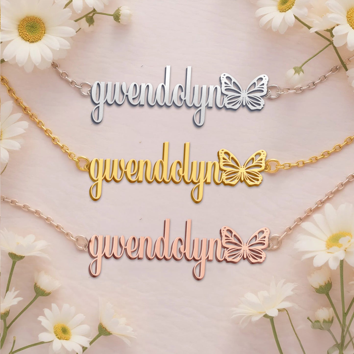 GWENDOLYN  TTX22 Personalized Name Necklace – Perfect Gift