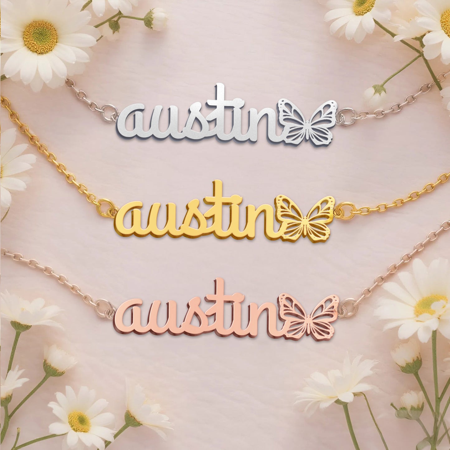 AUSTIN  TTL01 Personalized Name Necklace – Perfect Gift