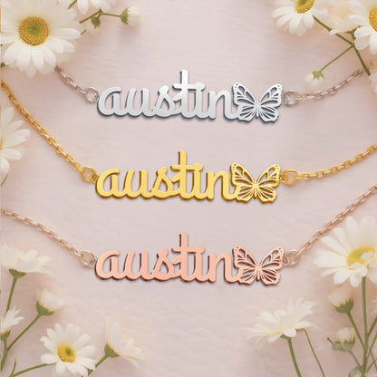AUSTIN  TTL01 Personalized Name Necklace – Perfect Gift