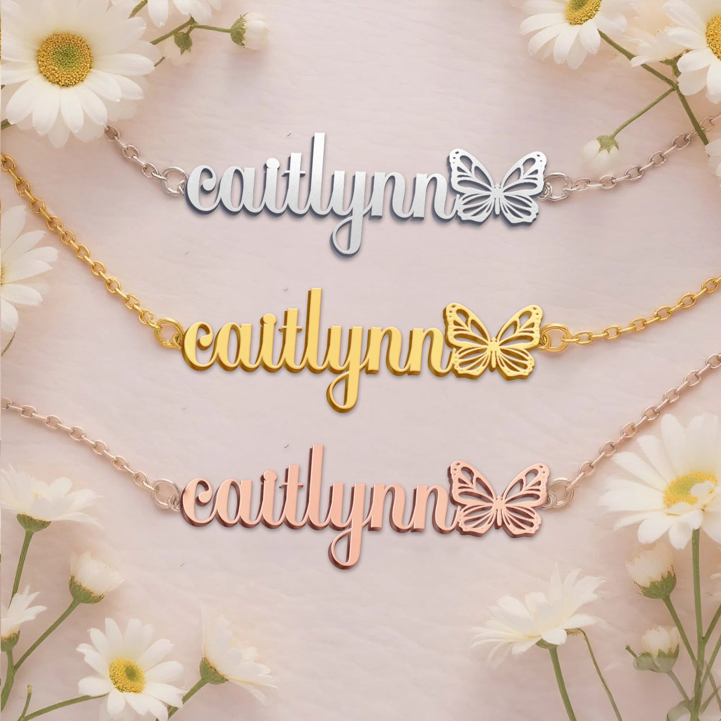 CAITLYNN  TTX22 Personalized Name Necklace – Perfect Gift