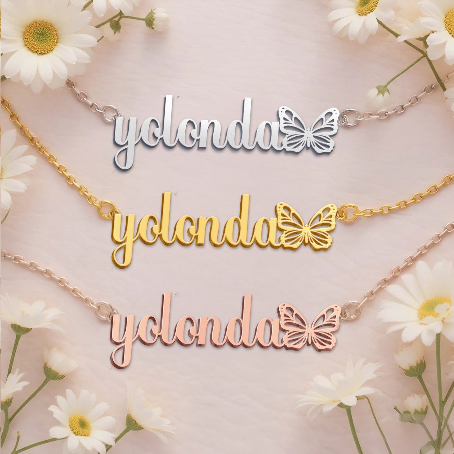 YOLONDA  TTX22 Personalized Name Necklace – Perfect Gift