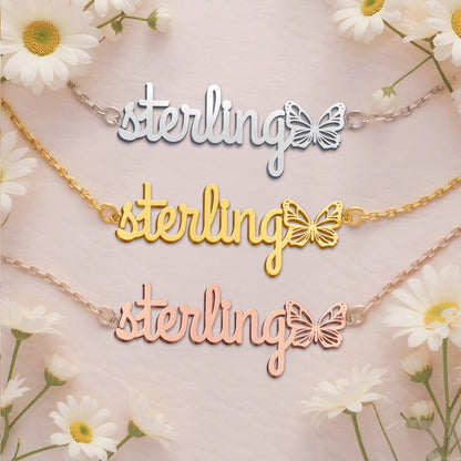 STERLING  TTL01 Personalized Name Necklace – Perfect Gift