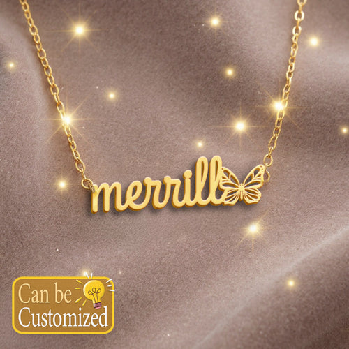 MERRILL  TTL01 Personalized Name Necklace – Perfect Gift