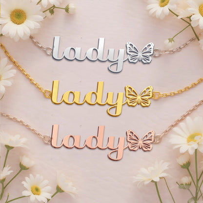 LADY  TTX22 Personalized Name Necklace – Perfect Gift