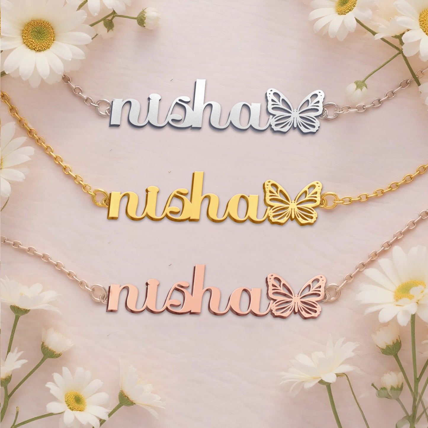 NISHA  TTX22 Personalized Name Necklace – Perfect Gift