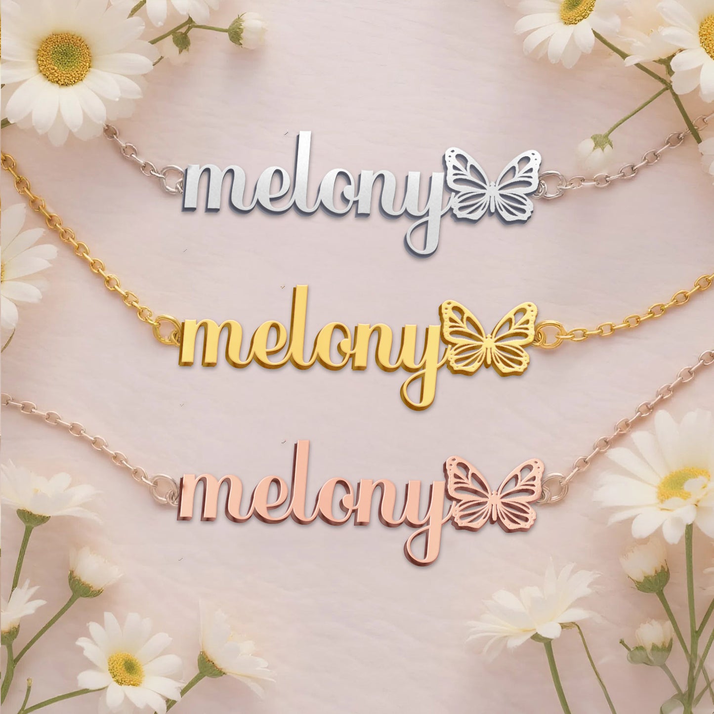MELONY  TTX22 Personalized Name Necklace – Perfect Gift