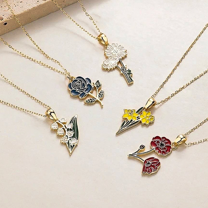 Flower-Inspired Valentine Necklace